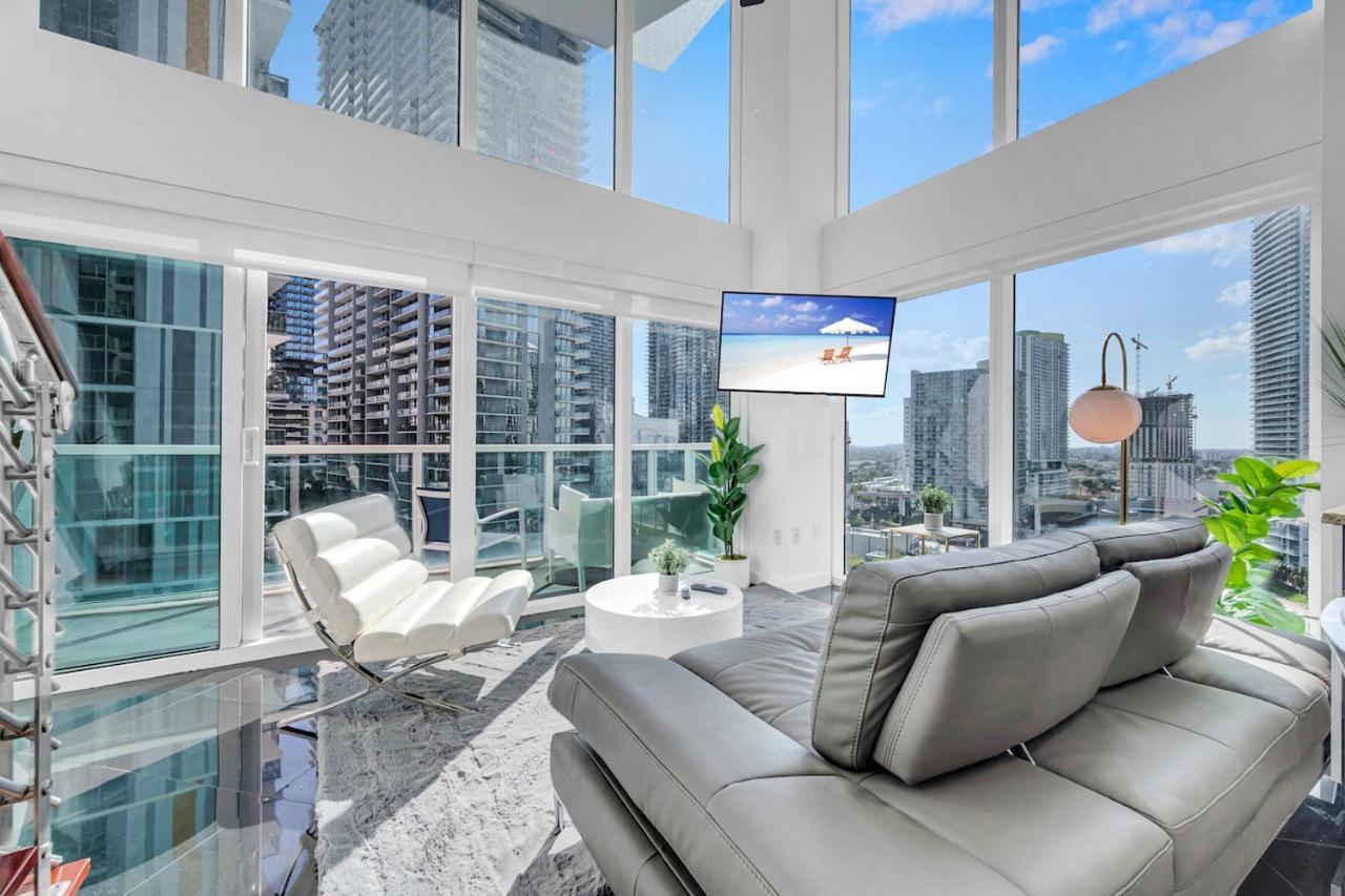 Iconic 2 Bedroom Loft Brickell-Stunning Views Miami Kültér fotó